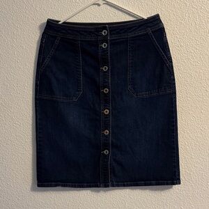 Liz Claiborne Dark Blue Pencil Skirt